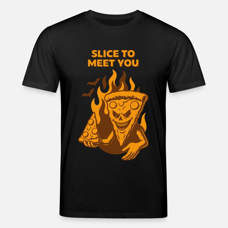 Devilish Pizza - Slice pour vous rencontrer - T-shirt bio CREATOR Stanley/Stella Unisexe - noir