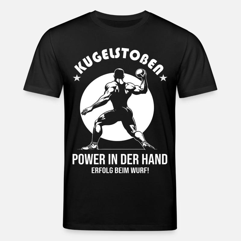 Kugelstoßen Design – Power & Erfolg - Stanley/Stella Unisex Bio-T-Shirt CREATOR  - Schwarz