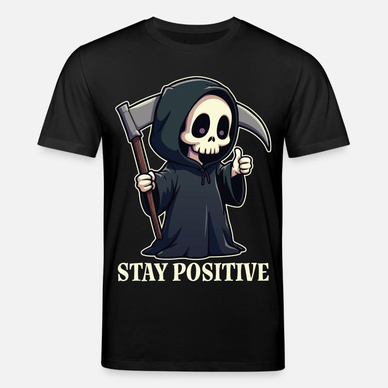 Bleiben Sie positiv - Stanley/Stella Unisex Bio-T-Shirt CREATOR  - Schwarz
