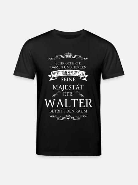 His Majesty Walter enters the room - Stanley/Stella CREATOR Unisex Organic T-Shirt - black