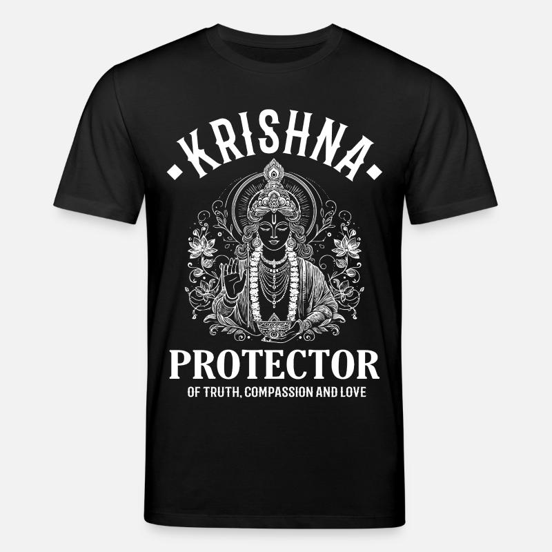Krishna – Indian Deity Design - Stanley/Stella CREATOR Unisex Organic T-Shirt - black