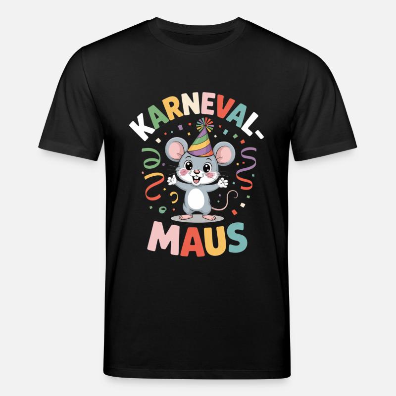 Karnevalsmaus Karneval Köln Kölner Karnevals Maus - Stanley/Stella Unisex Bio-T-Shirt CREATOR  - Schwarz