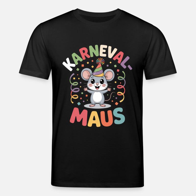 Karnevalsmaus Karneval Köln Kölner Karnevals Maus - Stanley/Stella Unisex Bio-T-Shirt CREATOR  - Schwarz
