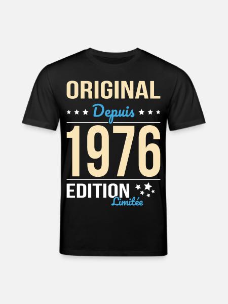 Original since 1976 – 50th anniversary - Stanley/Stella CREATOR Unisex Organic T-Shirt - black