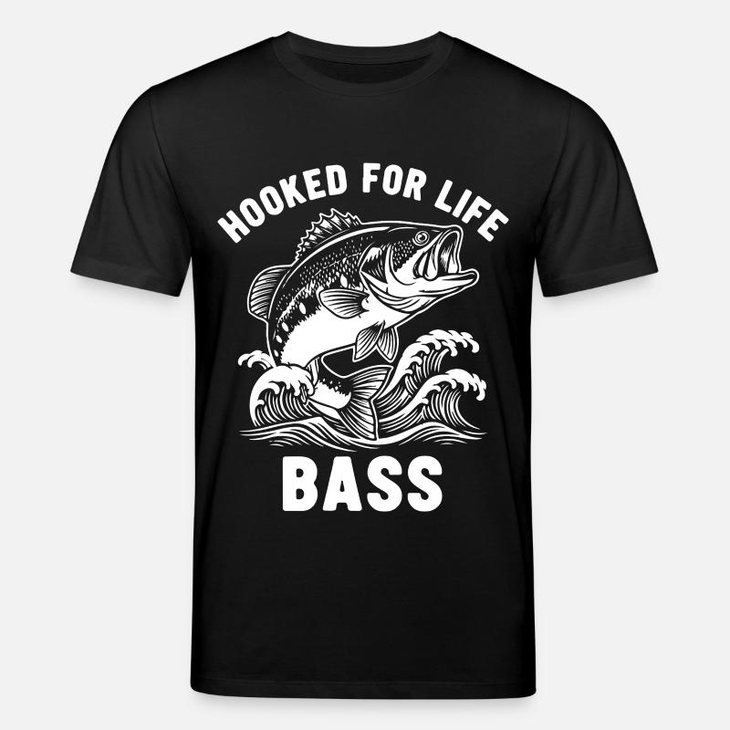 Passion Pêche Rivière Bar Blanc - T-shirt bio CREATOR Stanley/Stella Unisexe - noir