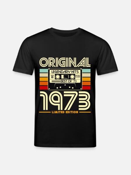 Original 1973 Retro Cassette - Stanley/Stella CREATOR Unisex Organic T-Shirt - black