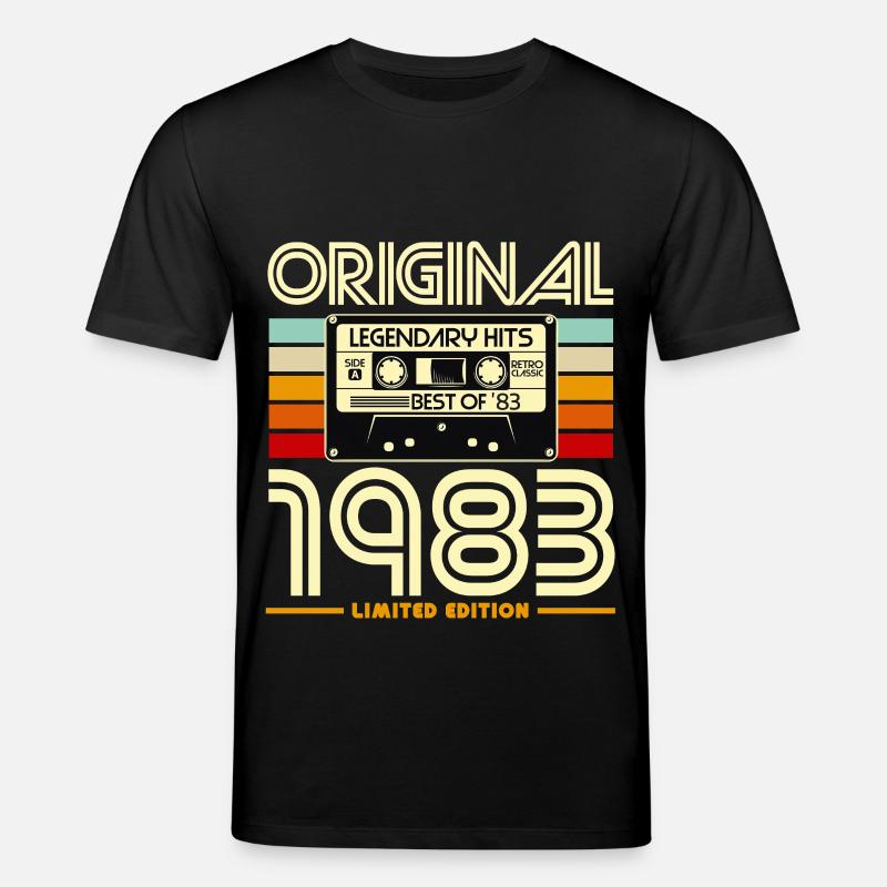 1983 Retro Limited Edition Kassette - Stanley/Stella Unisex Bio-T-Shirt CREATOR  - Schwarz