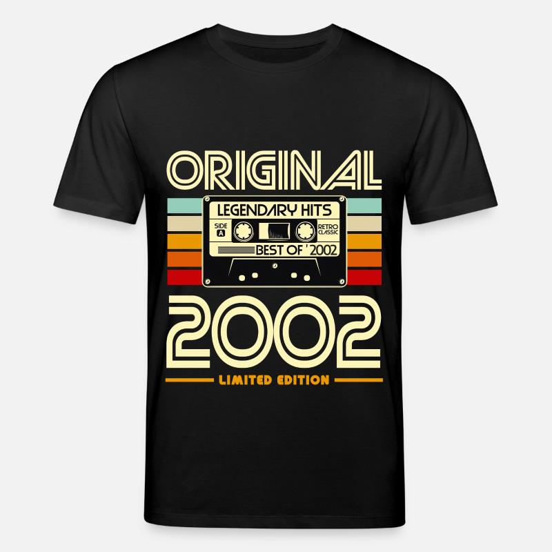 Cassette Rétro Original 2002 - T-shirt bio CREATOR Stanley/Stella Unisexe - noir