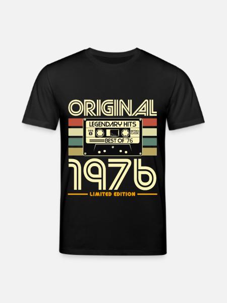 Originalkassette von 1976 - Stanley/Stella Unisex Bio-T-Shirt CREATOR  - Schwarz