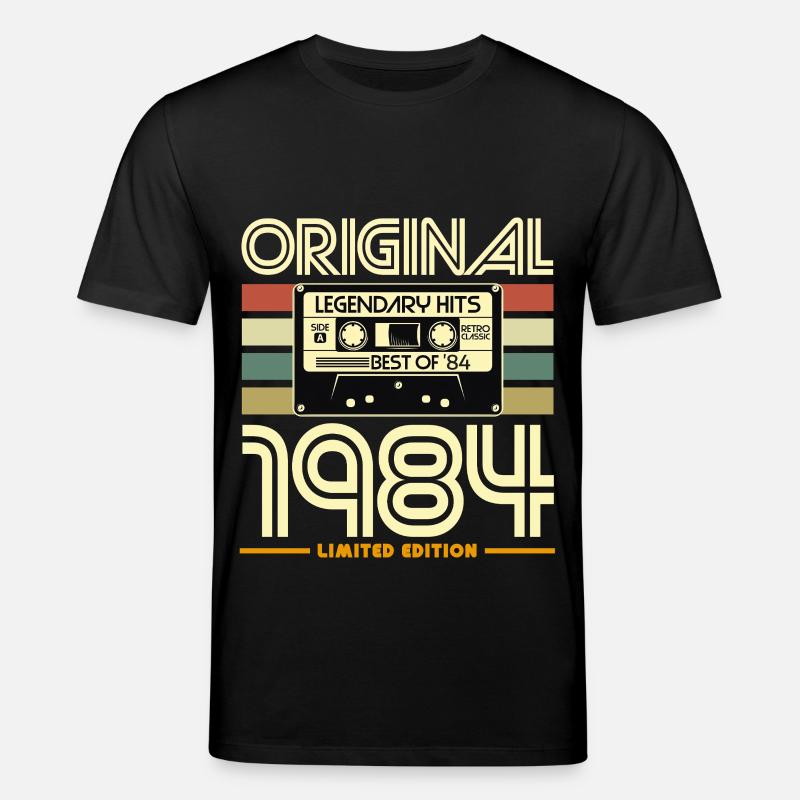 Original-Hits 1984 Retro Limited Edition - Stanley/Stella Unisex Bio-T-Shirt CREATOR  - Schwarz