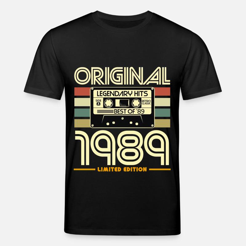 Original-Kassetten-Nostalgie von 1989 - Stanley/Stella Unisex Bio-T-Shirt CREATOR - Schwarz