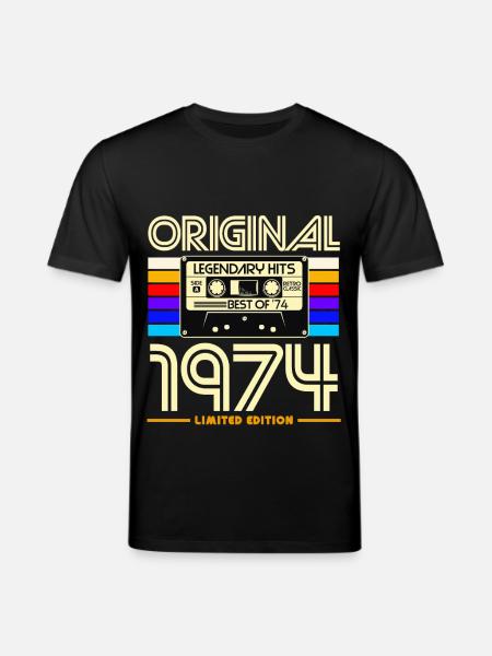 Original 1974 Limited Edition - T-shirt bio CREATOR Stanley/Stella Unisexe - noir