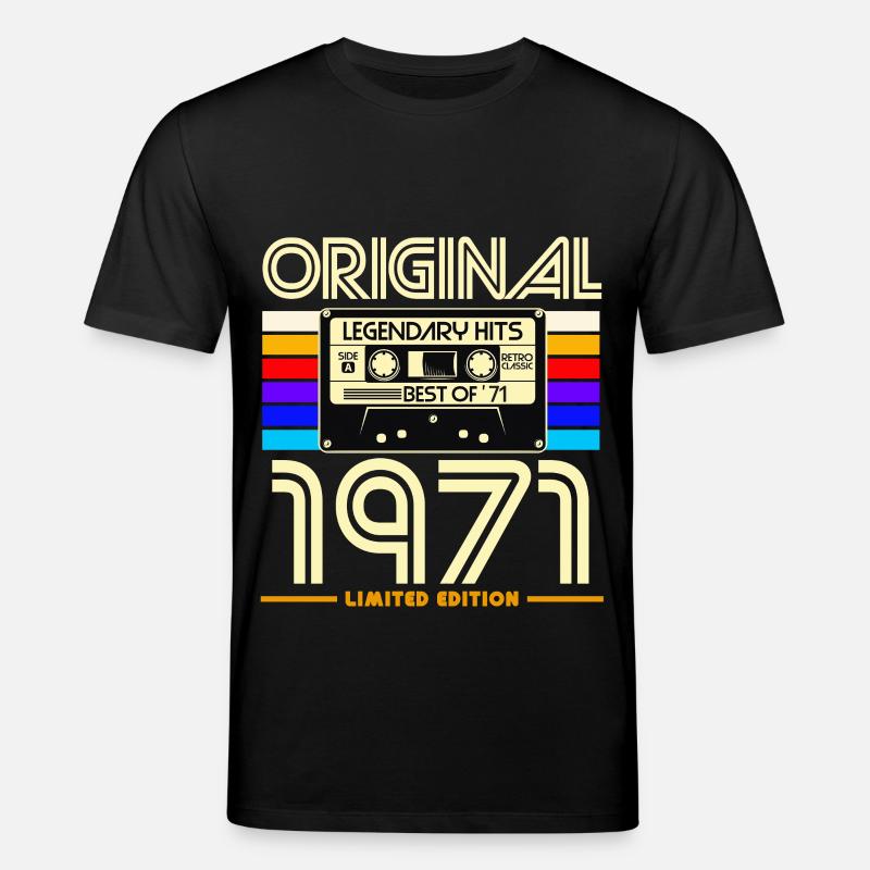 Cassettes 1971 Édition Limitée - T-shirt bio CREATOR Stanley/Stella Unisexe - noir