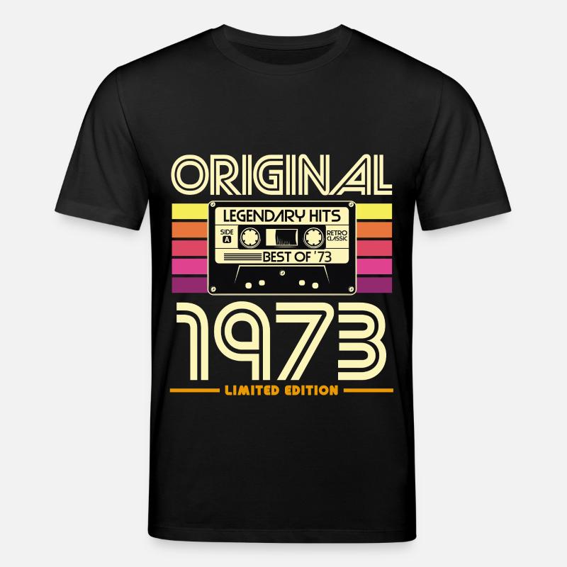 Originale Retro-Kassette von 1973 - Stanley/Stella Unisex Bio-T-Shirt CREATOR  - Schwarz