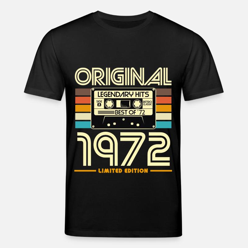Originale limitierte Retro-Kassette von 1972 - Stanley/Stella Unisex Bio-T-Shirt CREATOR  - Schwarz