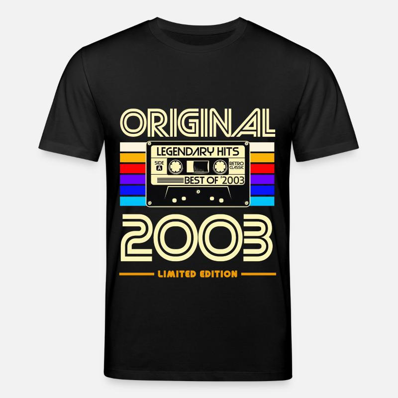 Original 2003 Cassette Édition Limitée - T-shirt bio CREATOR Stanley/Stella Unisexe - noir
