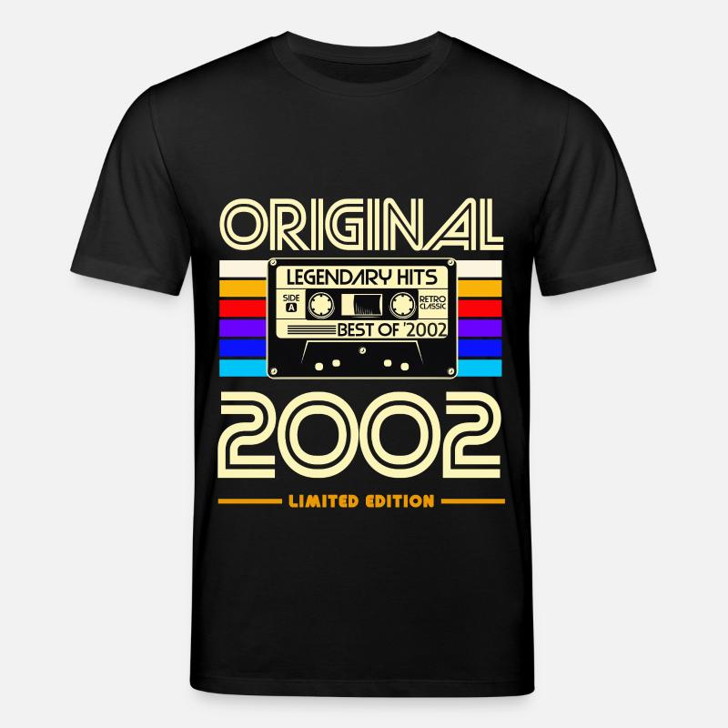 Original 2002 Cassette Retro - T-shirt bio CREATOR Stanley/Stella Unisexe - noir