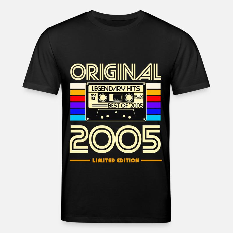 Original 2005 Limited Edition Cassette - T-shirt bio CREATOR Stanley/Stella Unisexe - noir