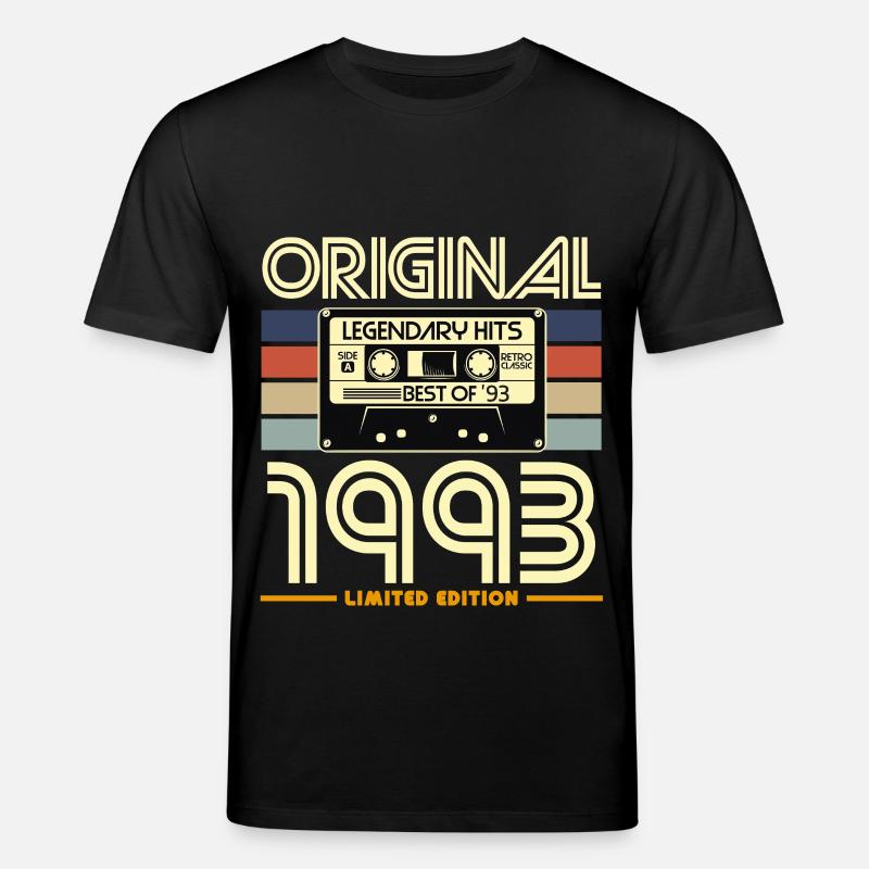 Original 1993 Retro Hits - T-shirt bio CREATOR Stanley/Stella Unisexe - noir