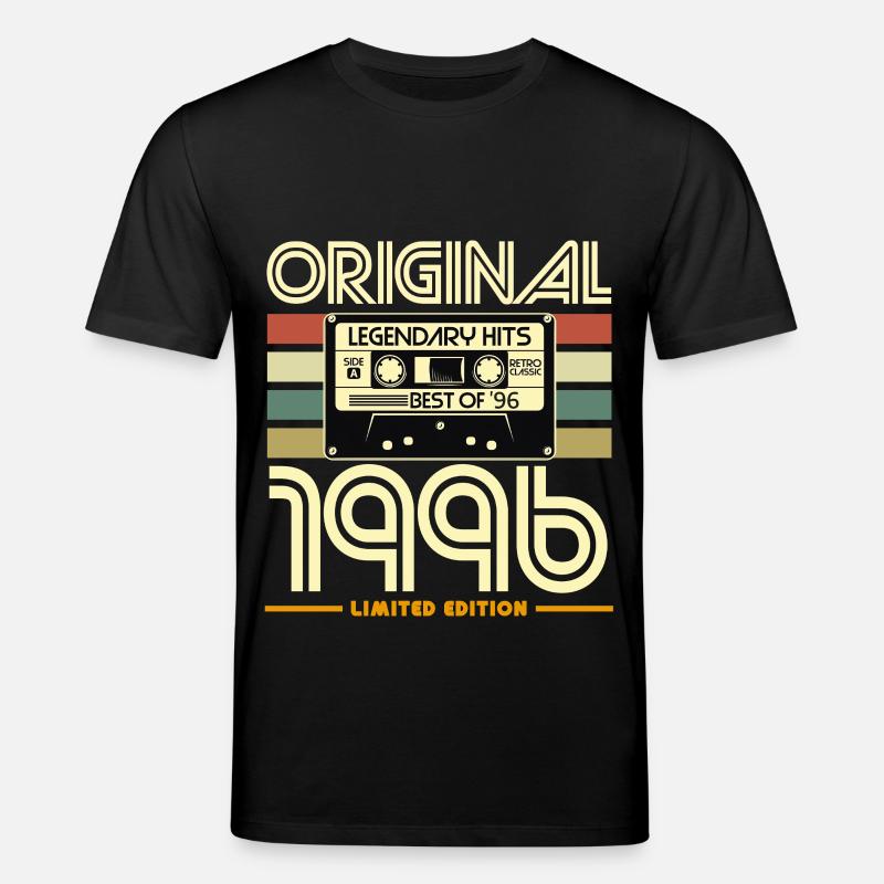 Original 1996 Cassette Nostalgie - T-shirt bio CREATOR Stanley/Stella Unisexe - noir