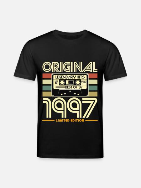 Kassette 1997 Originalhits - Stanley/Stella Unisex Bio-T-Shirt CREATOR - Schwarz