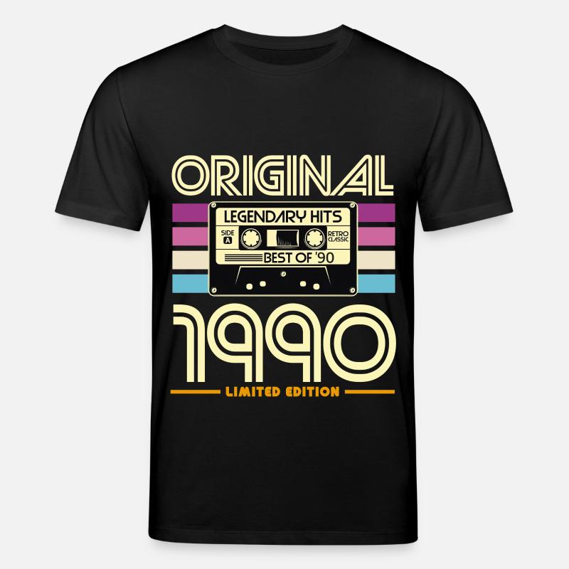 Original Hits 90er Kassette - Stanley/Stella Unisex Bio-T-Shirt CREATOR  - Schwarz