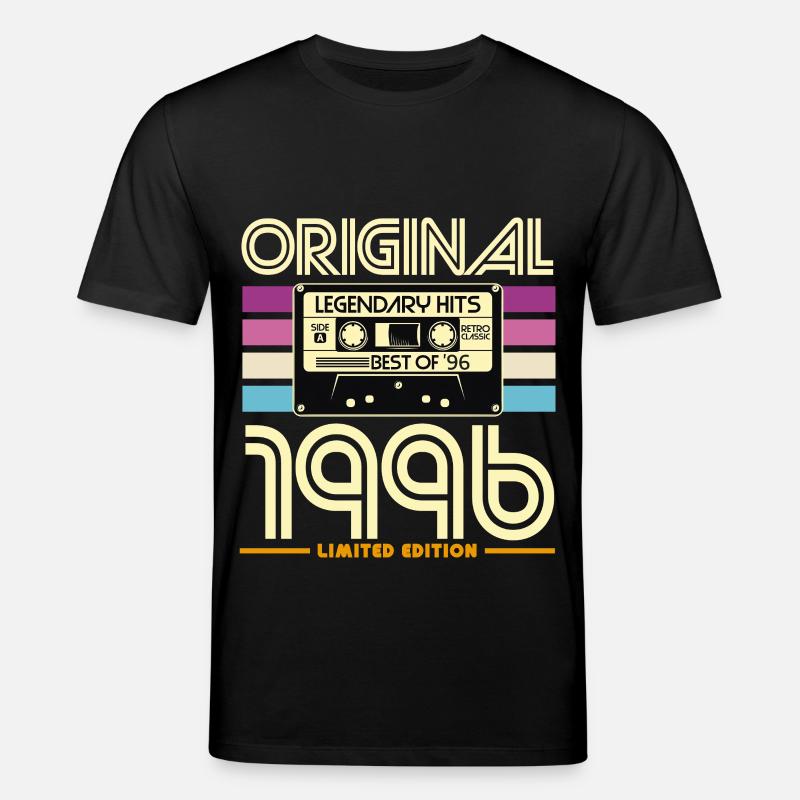Original 1996 Cassette Rétro - T-shirt bio CREATOR Stanley/Stella Unisexe - noir