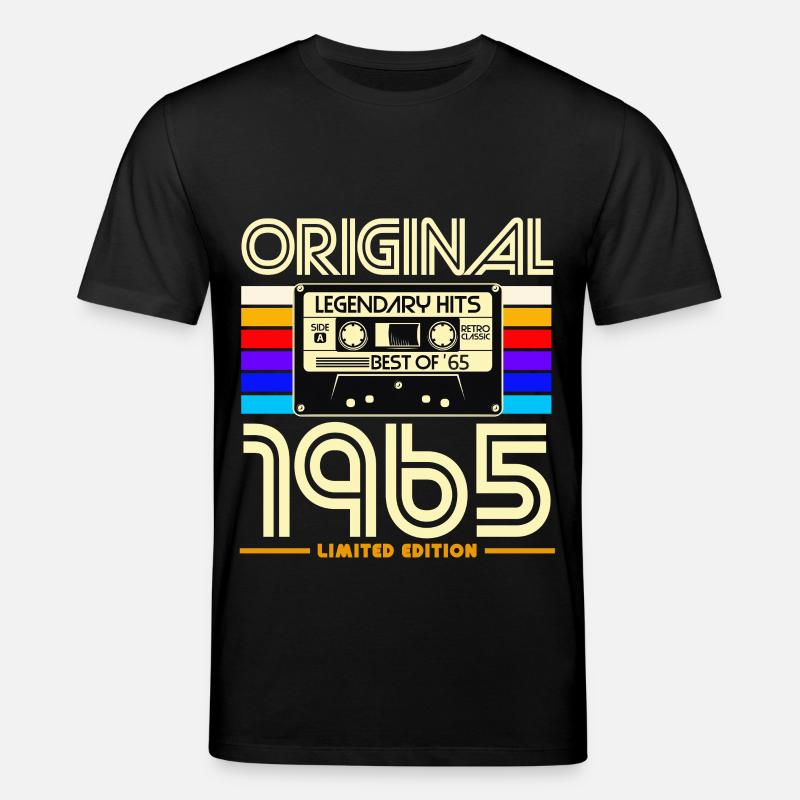 Original 1965 Cassette Rétro - T-shirt bio CREATOR Stanley/Stella Unisexe - noir