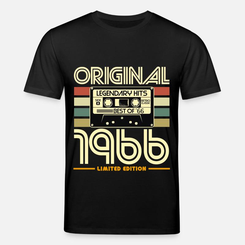 Cassette 1966 Edition Limitee - T-shirt bio CREATOR Stanley/Stella Unisexe - noir