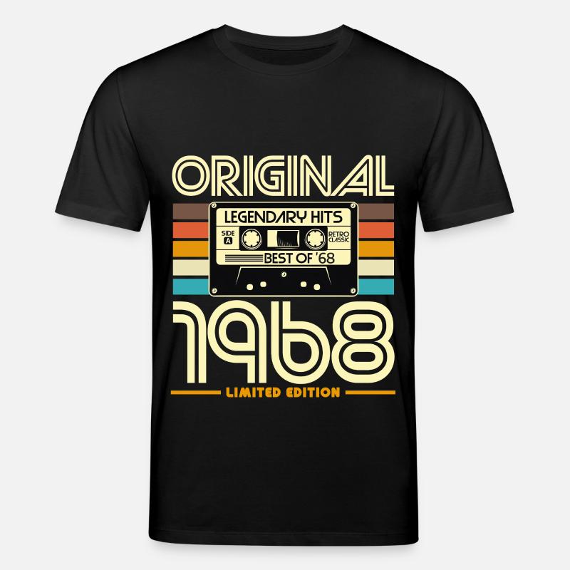 Originalkassette von 1968 Retro - Stanley/Stella Unisex Bio-T-Shirt CREATOR - Schwarz