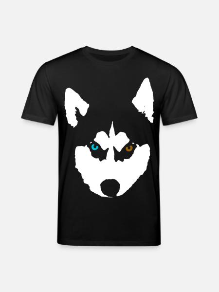Husky Dog Siberian Husky - Stanley/Stella CREATOR Unisex Organic T-Shirt - black