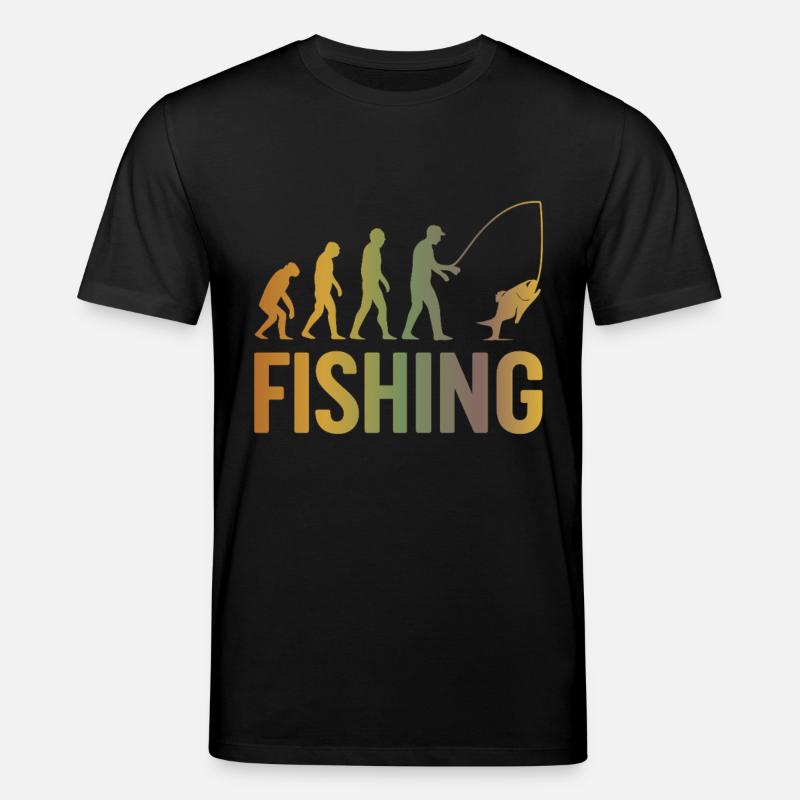 Evolution fürs Angeln - Stanley/Stella Unisex Bio-T-Shirt CREATOR  - Schwarz