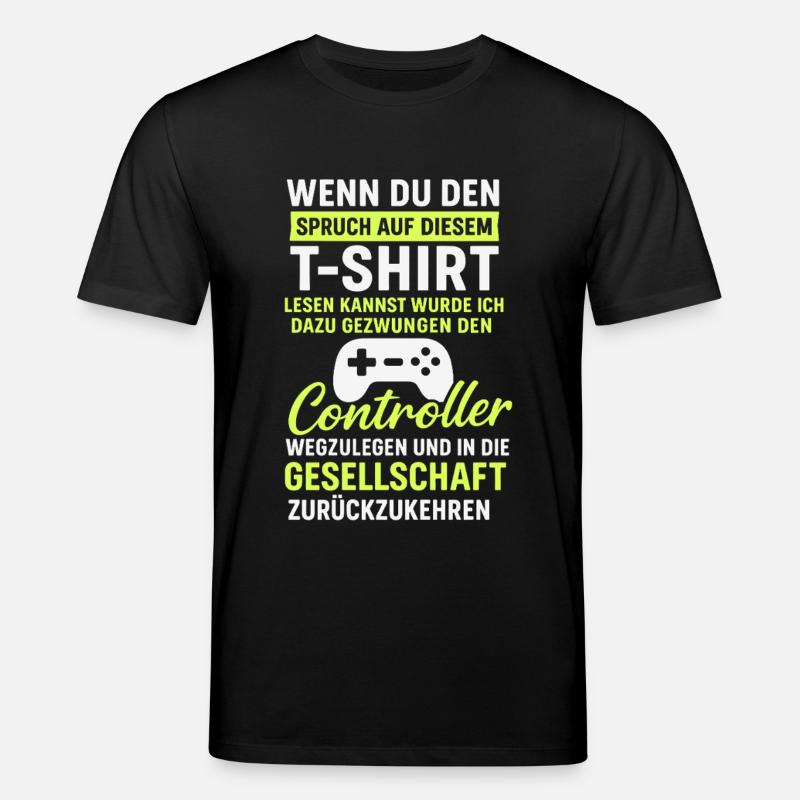 Controller Gaming Spruch - Stanley/Stella Unisex Bio-T-Shirt CREATOR  - Schwarz