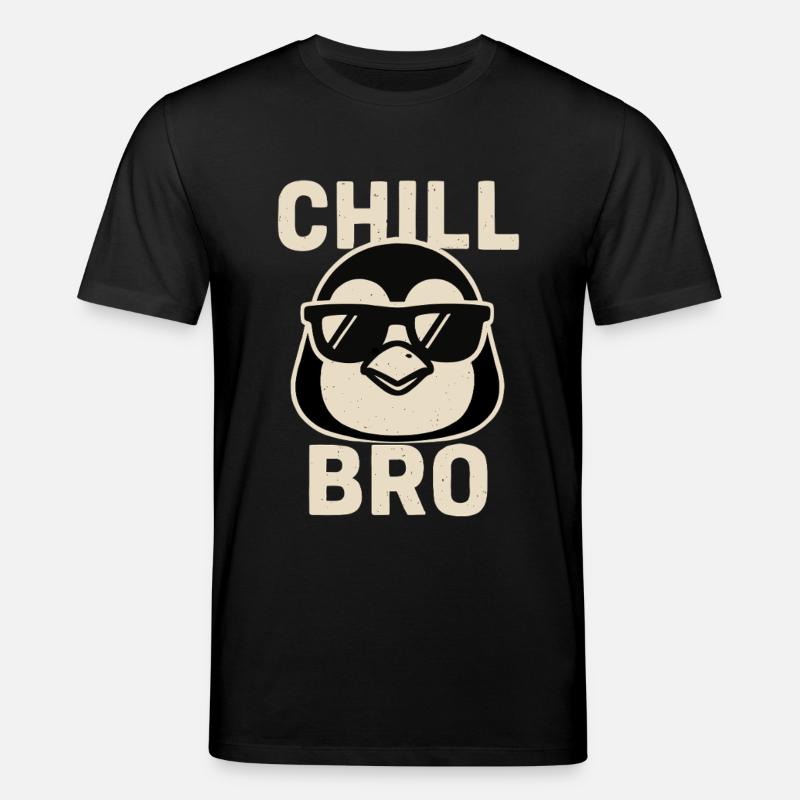 Chill Bro Pingouin - T-shirt bio CREATOR Stanley/Stella Unisexe - noir