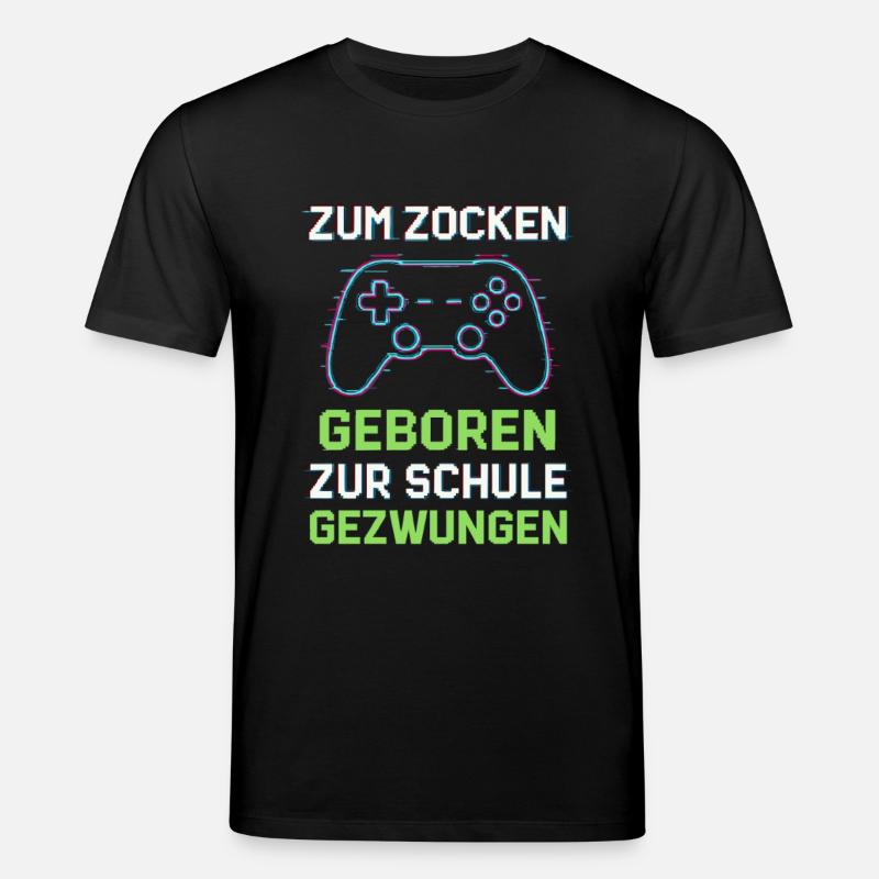 Zum Zocken geboren - Stanley/Stella Unisex Bio-T-Shirt CREATOR - Schwarz