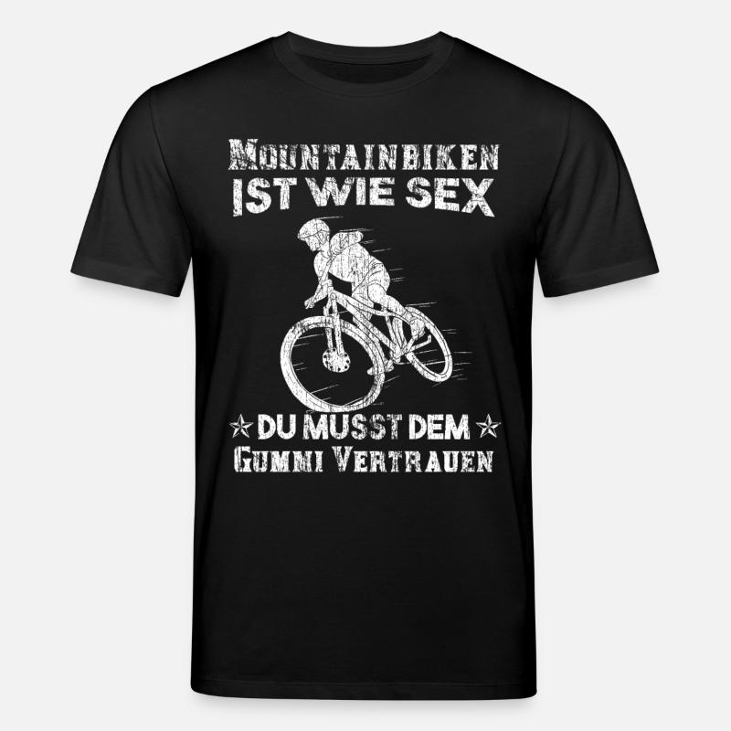 Mountainbiker Geschenk - Stanley/Stella Unisex Bio-T-Shirt CREATOR  - Schwarz