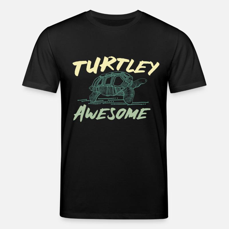 Turtle saying - Stanley/Stella CREATOR Unisex Organic T-Shirt - black