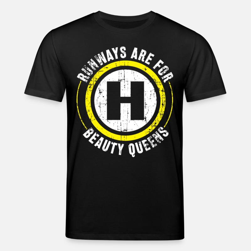 Helicopter Pilot Geschenk - Stanley/Stella Unisex Bio-T-Shirt CREATOR - Schwarz
