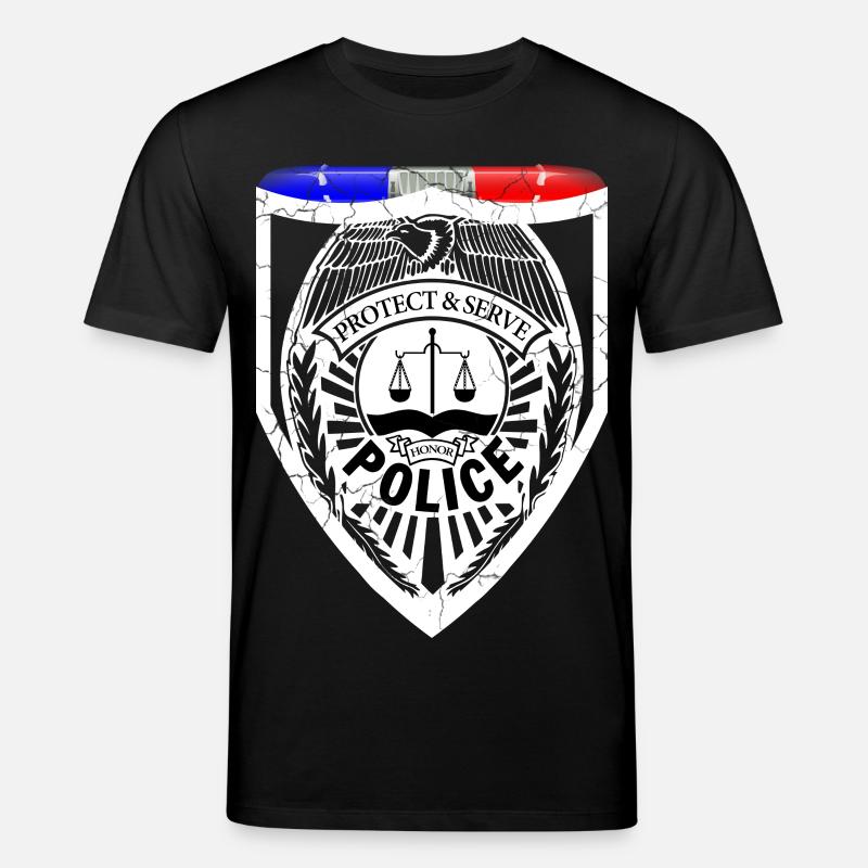 Policier - T-shirt bio CREATOR Stanley/Stella Unisexe - noir
