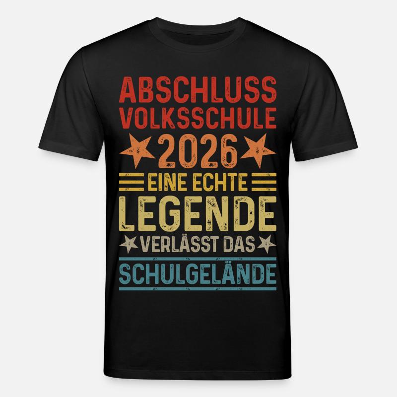 Abschuss 2026 Volksschule  - Stanley/Stella Unisex Bio-T-Shirt CREATOR  - Schwarz