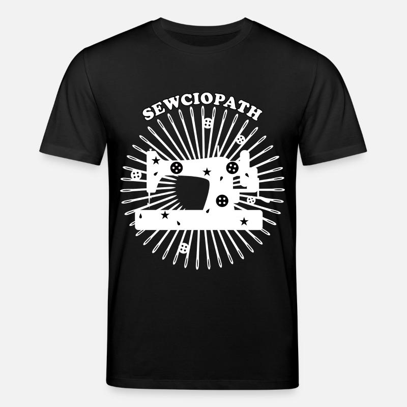 Conception de machine à coudre - Blanc - T-shirt bio CREATOR Stanley/Stella Unisexe - noir