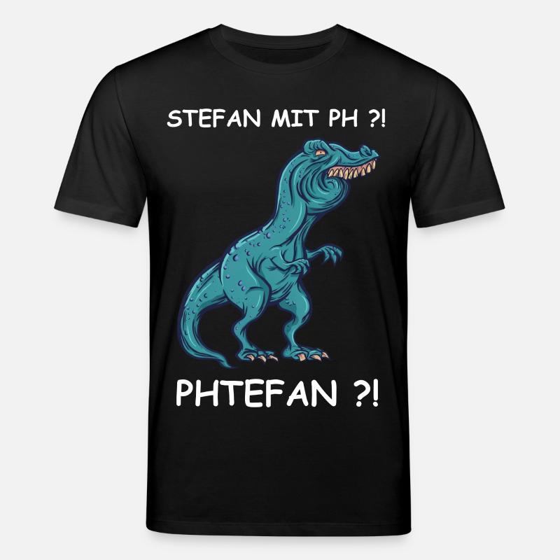 Blauer Dino mit Kick | Stefan - Stanley/Stella Unisex Bio-T-Shirt CREATOR  - Schwarz