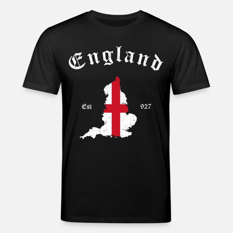 England Map - Stanley/Stella Unisex Bio-T-Shirt CREATOR  - Schwarz