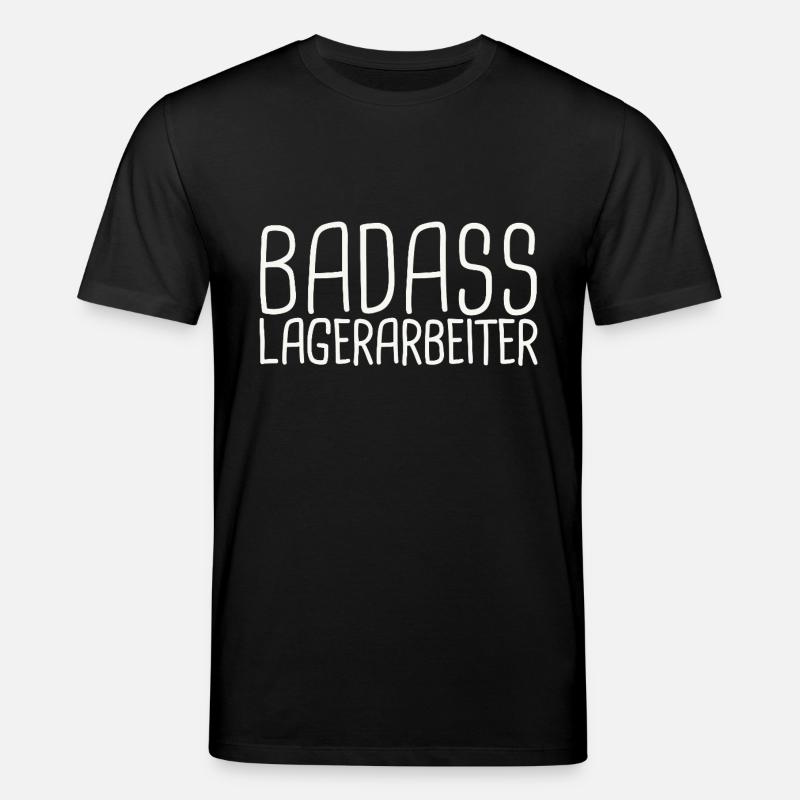 Warehouse Worker Badass - Stanley/Stella CREATOR Unisex Organic T-Shirt - black
