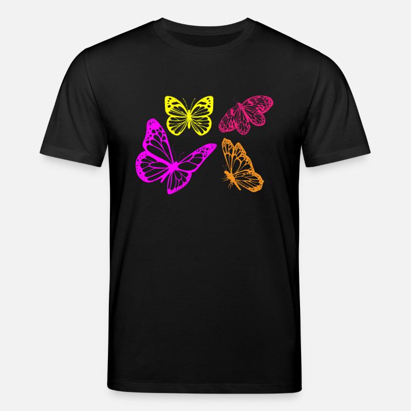 Papillons papillons - T-shirt bio CREATOR Stanley/Stella Unisexe - noir
