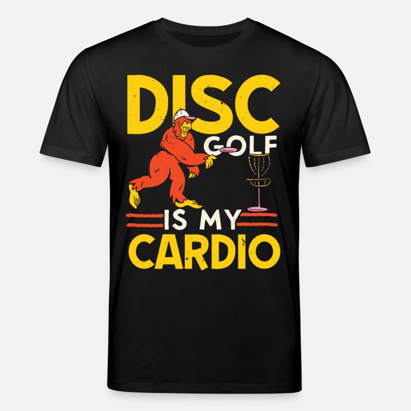 Scheibengolf ist mein Kardiotraining Freizeit-Werf - Stanley/Stella Unisex Bio-T-Shirt CREATOR  - Schwarz