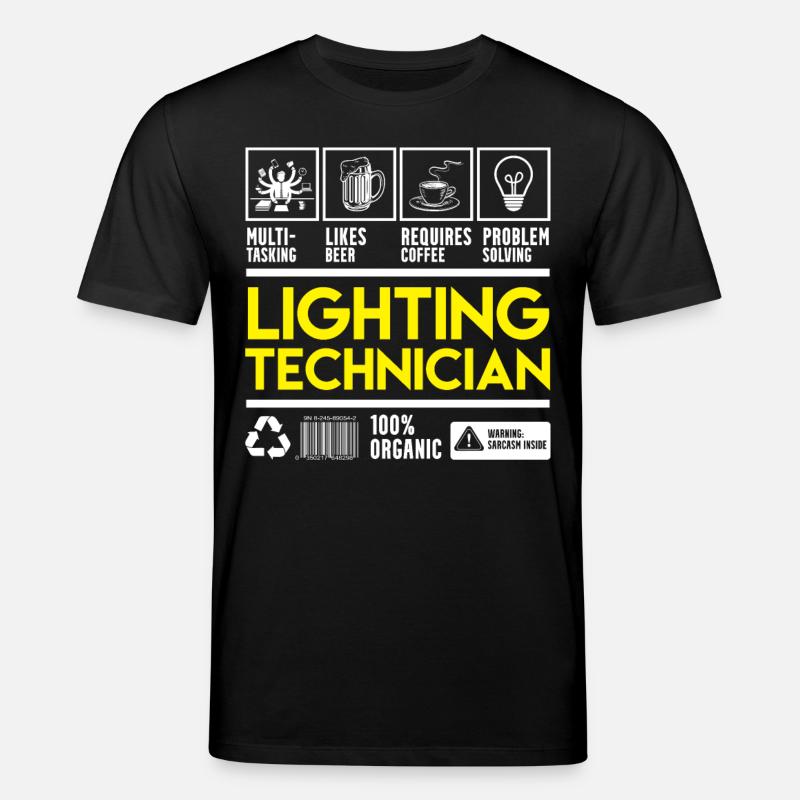 Licht Techniker - Stanley/Stella Unisex Bio-T-Shirt CREATOR  - Schwarz
