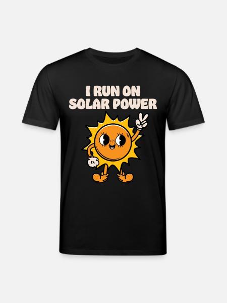 Ich fahre mit Solarenergie - Stanley/Stella Unisex Bio-T-Shirt CREATOR - Schwarz