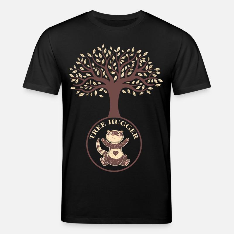 Baum Frettchen - Stanley/Stella Unisex Bio-T-Shirt CREATOR  - Schwarz