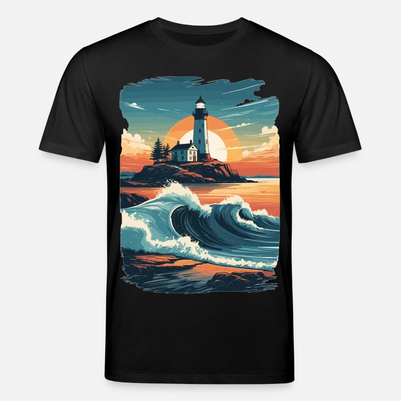 Leuchtturm - Stanley/Stella Unisex Bio-T-Shirt CREATOR  - Schwarz